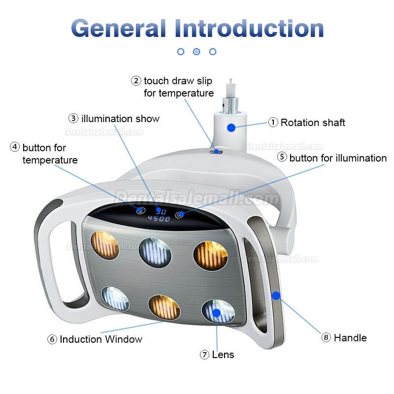 KY-P128 Dental Chair Light LED Oral Lamp for Dental Chair Unit